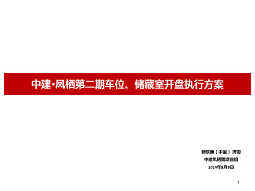 中建凤栖第二期车位开盘方案ppt课件