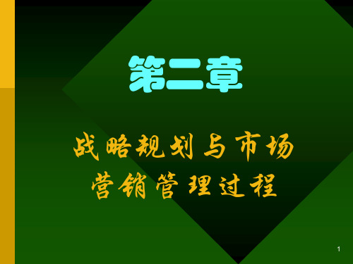 第二章战略规划与市场营销管理过程-PPT课件