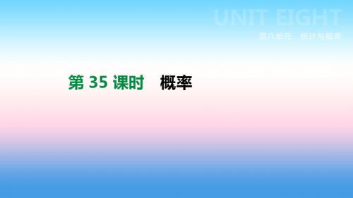 2019年中考数学专题复习第八单元统计与概率第35课时概率课件