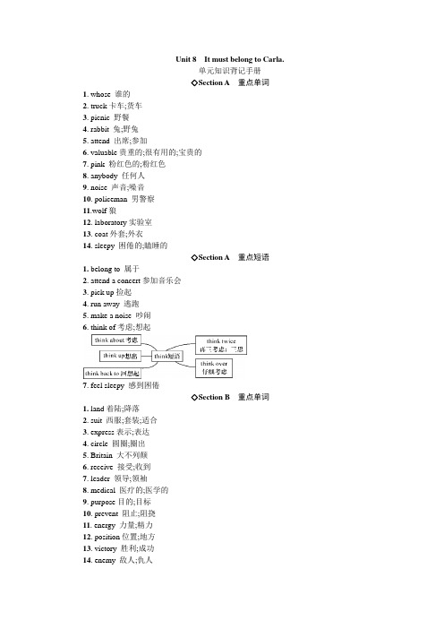 全套2016年秋人教版九年级英语Unit 8同步练习题及答案_3