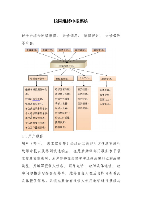 产品方案校园报修系统