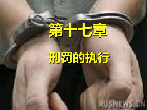 第十八章刑罚的执行-PPT精品文档
