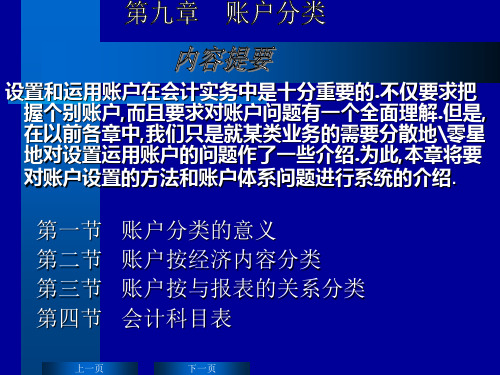 第9章账户分类