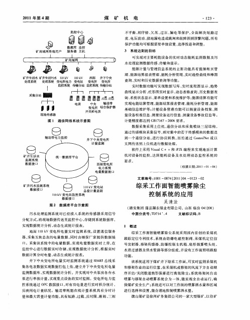 综采工作面智能喷雾除尘控制系统的应用