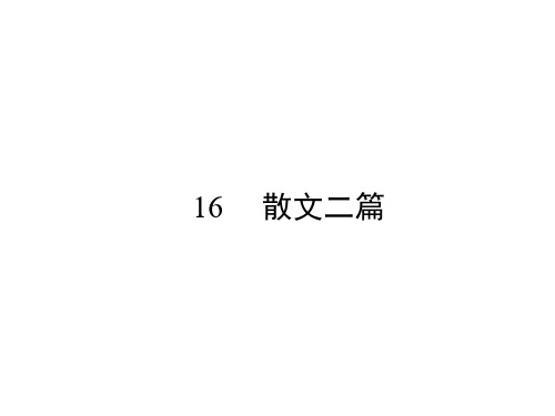 部编版课件《散文二篇》ppt1