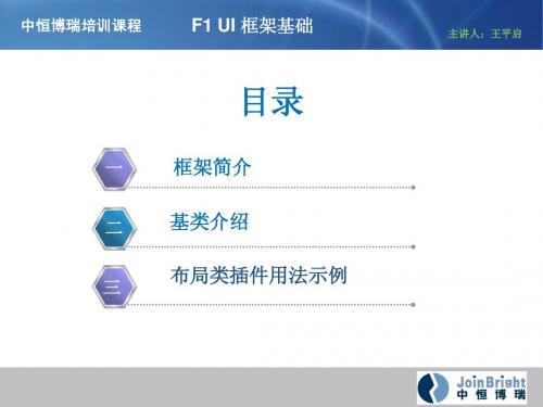 JQuery培训(F1插件使用教程)