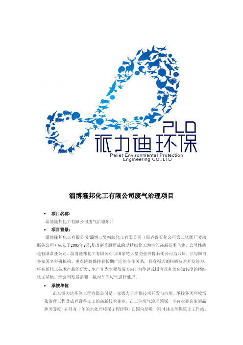 派力迪--山东淄博隆邦化工有限公司废气治理项目