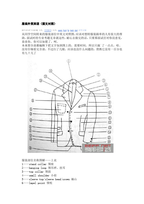(完整版)服装外贸英语(图文对照)