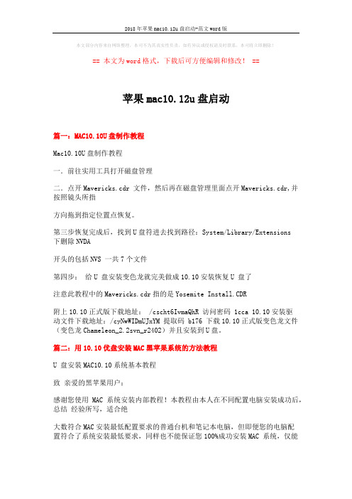 2018年苹果mac10.12u盘启动-范文word版 (3页)