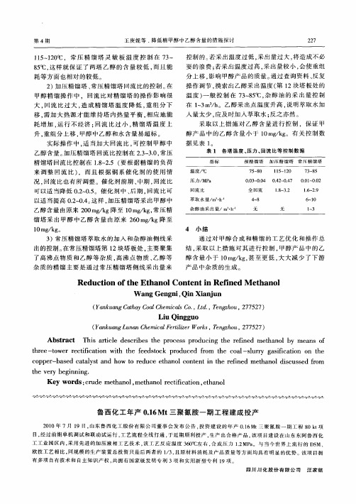 鲁西化工年产0.16Mt三聚氰胺一期工程建成投产