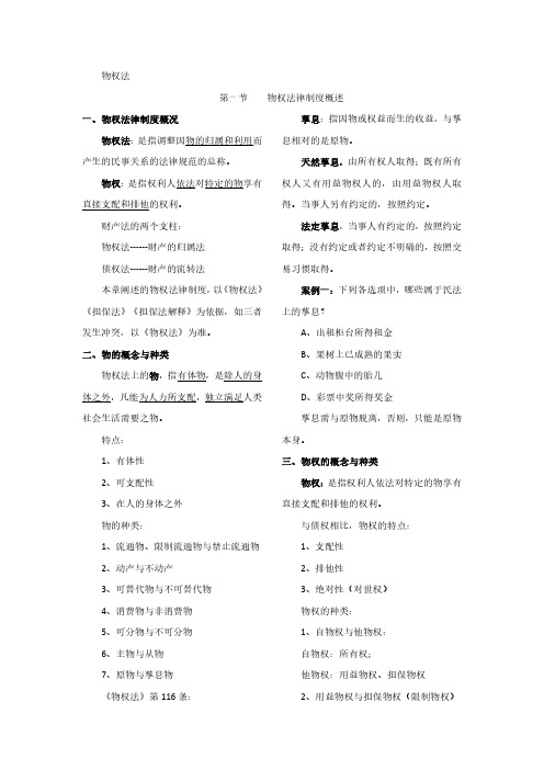 经济法基础之物权法