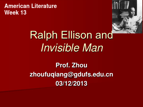 Ralph Ellison--Invisible Man 看不见的人
