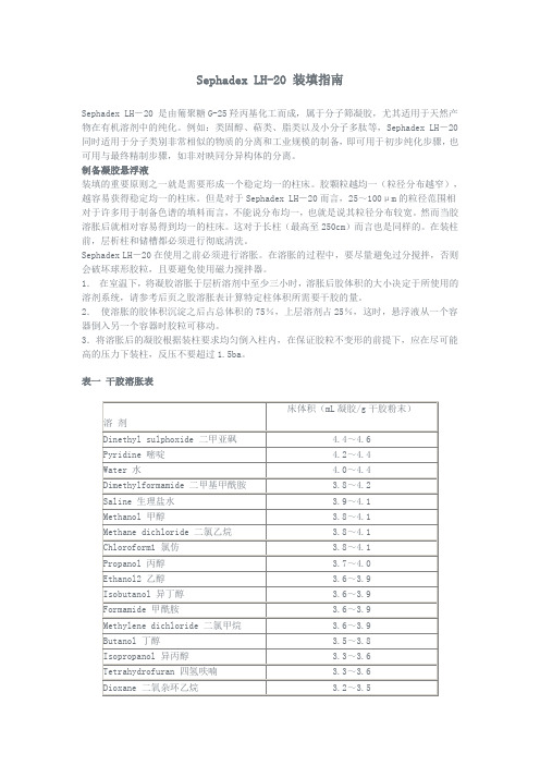 LH-20装填和使用说明