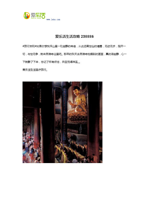 爱乐活生活攻略238886