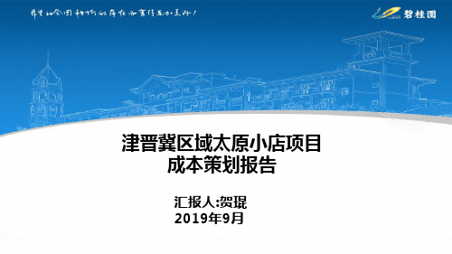 碧桂园集团成本策划《太原小店》0910-PPT文档资料68页
