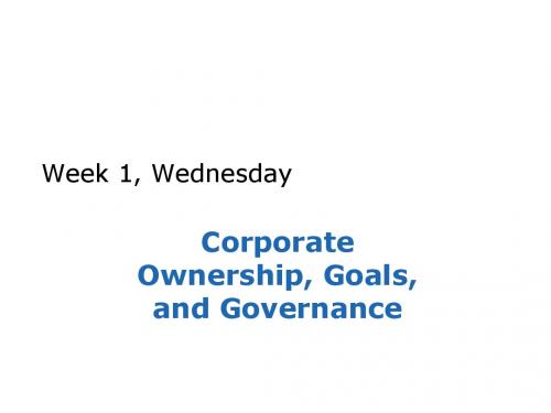 Week 1, Wednesday