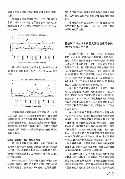 易格斯Triflex RS机器人管线包应用于天窗涂胶机器人生产线