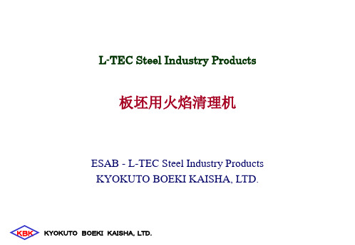 板坯用火焰清理机演示教学