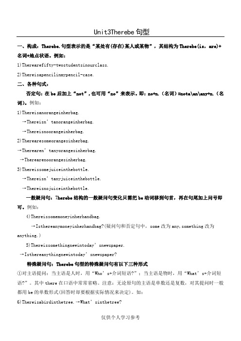 Unit3   There be 句型