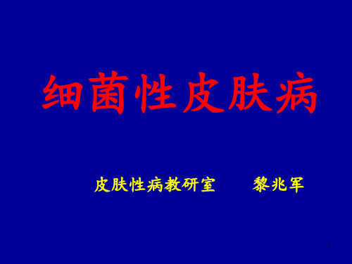 04细菌性皮肤病PPT课件