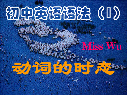 初中英语八种时态    超好讲解