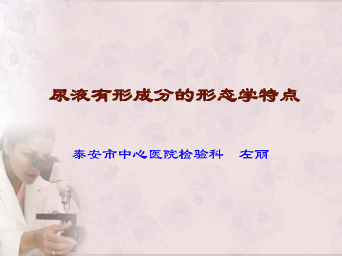 尿液有形成分