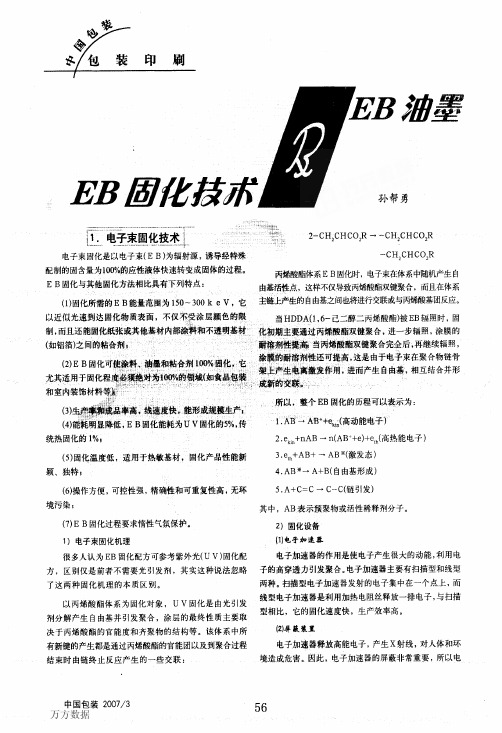 EB固化技术及EB油墨
