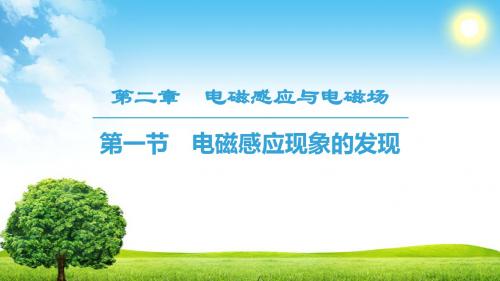 2019物理新课堂同步粤教版选修1-1课件：第2章 第1节 电磁感应现象的发现