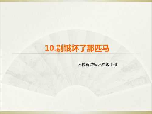 六年级上册语文课件10.别饿坏了那匹马 l 人教新课标 (共22张PPT)
