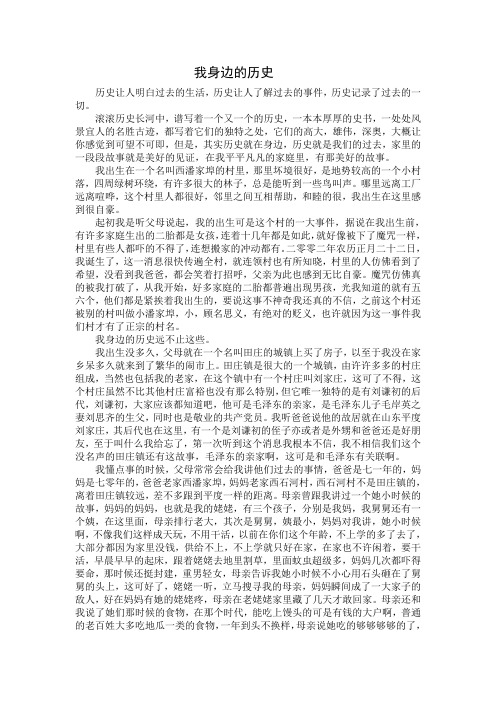 我身边的历史刘宇