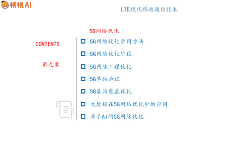 第9章 5G网络优化图文图文课件