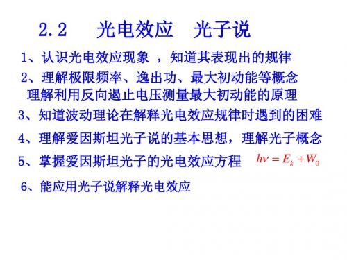 22 光电效应讲解