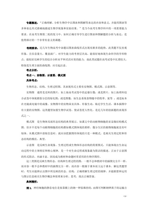 高考生物二轮复习 图像图表类