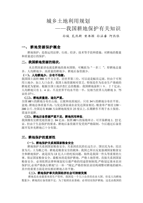 耕地保护