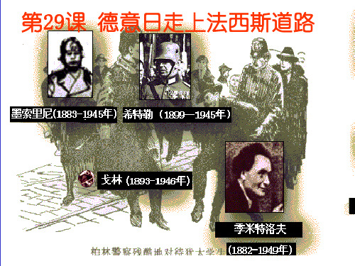第二十九课德意日走上法西斯道路