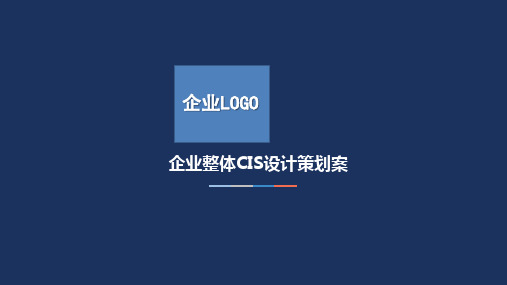 企业CIS方案模板精品PPT课件