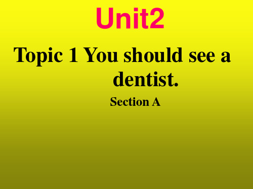 仁爱版八年级英语上册课件：Unit2 Topic1Section A