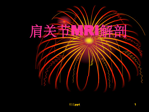 肩关节MRI解剖88327ppt课件