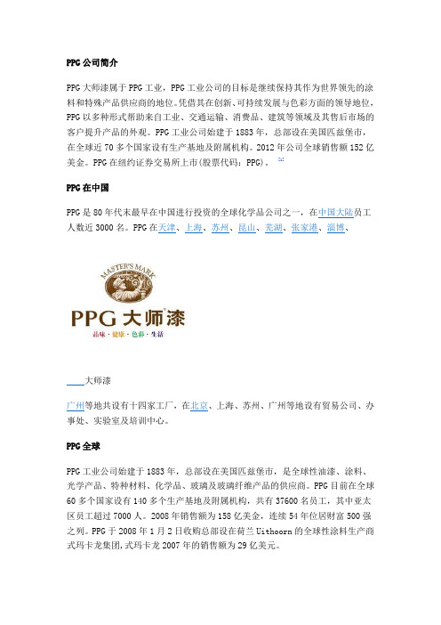 PPG大师漆