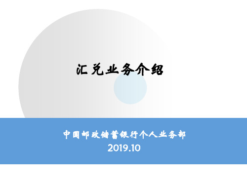 代理金融网点业务处理规范—汇兑业务