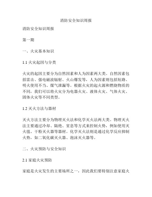 消防安全知识周报