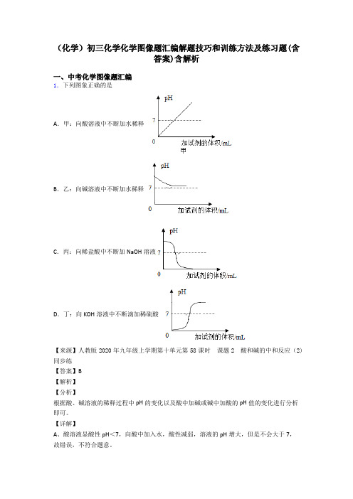 (化学)初三化学化学图像题汇编解题技巧和训练方法及练习题(含答案)含解析