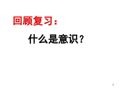 52意识的作用PPT课件