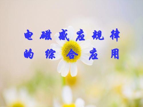 电磁感应规律的综合应用PPT教学课件