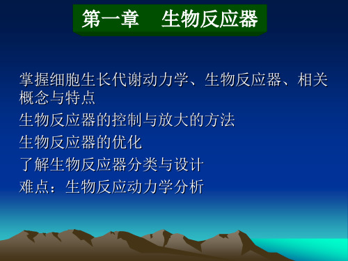 第一章  生物反应器