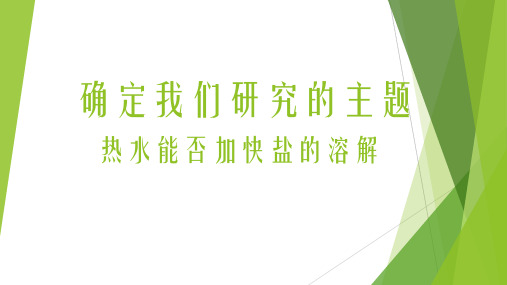 六年级下册科学课件-4.2 确定我们研究的主题 ｜湘教版(一起)     (共7张PPT)
