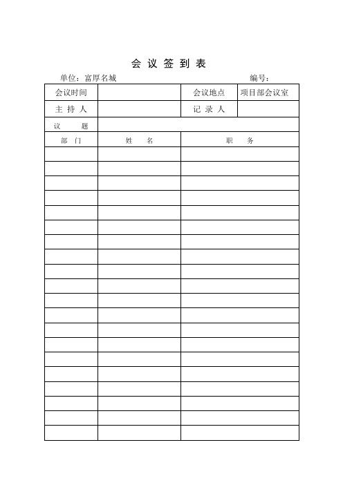 会议纪要 通知单 监理月报模板