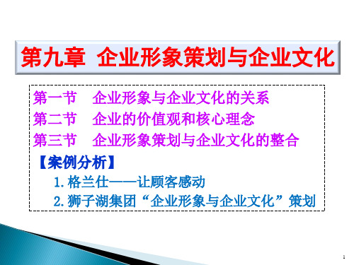 20.企业形象策划与企业文化
