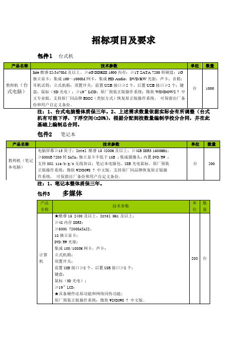 招标项目及要求_23824