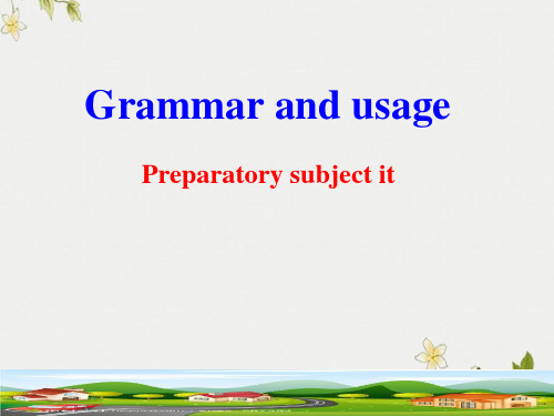 精选高中3Unit3Grammar and usage(共34张PPT)公开PPT课件